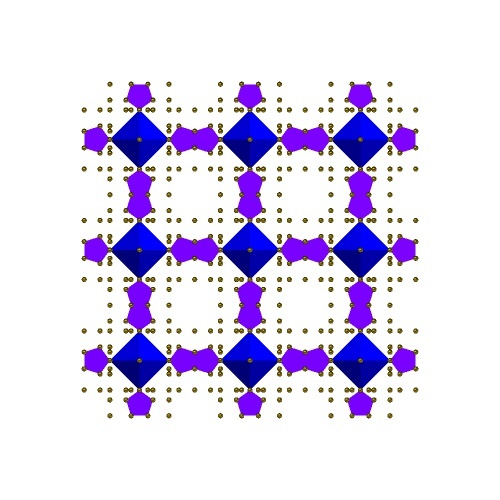 Porphyrin Crystal Complex: Octahedron view