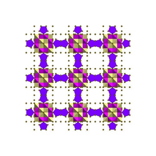 Porphyrin Crystal Complex: Star Tetrahedron and Cuboctahedron view