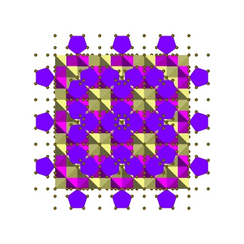 porphyrin crystal complex: alternative Star Tetrahedral and Cuboctahedral formations